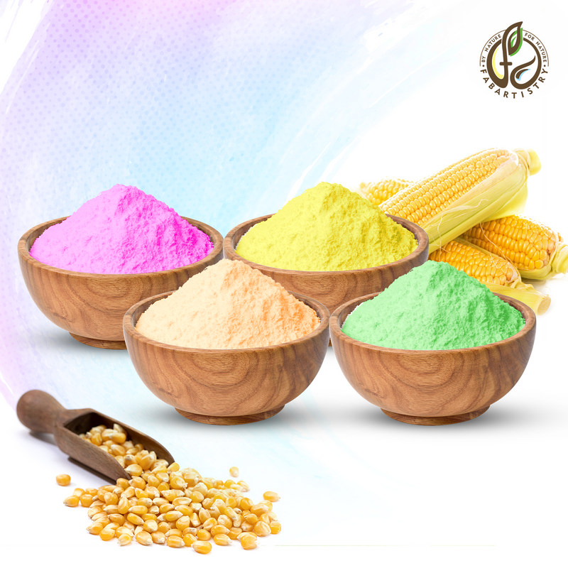 Eco friendly Skin Safe Handcrafted Holi colors (Pack of 4)