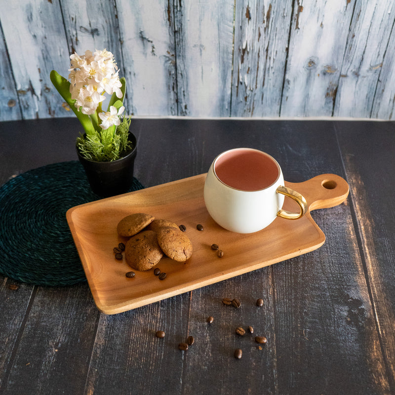 Neem Wood Rectangle Serving Platter/Tray
