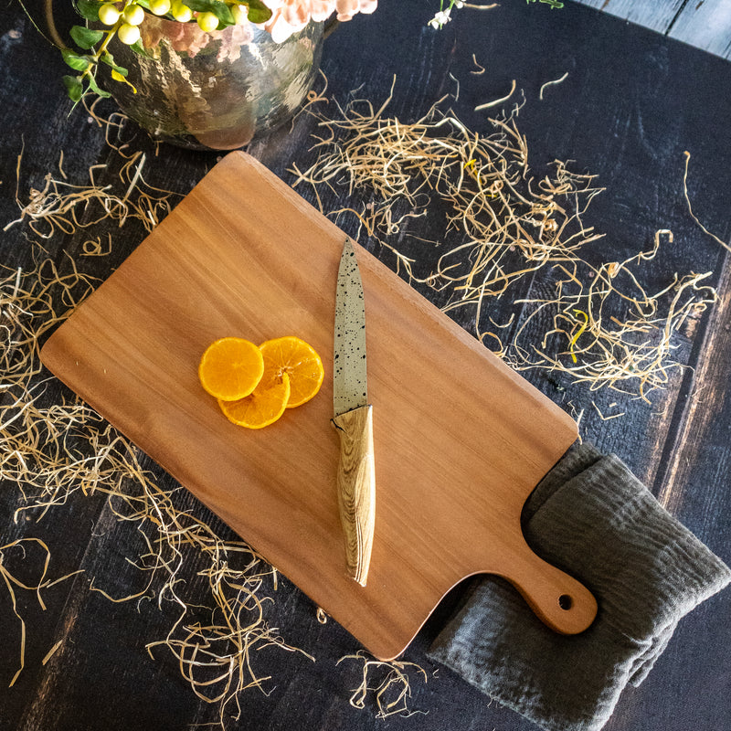 Neem Wood Chopping Board With Handle(Medium)