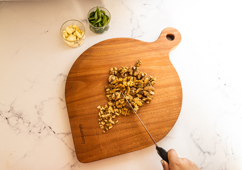 Pure Neem Wood Pan-shaped Chopping/ Pizza Board (17*12*1 inches) freeshipping - fabartistry