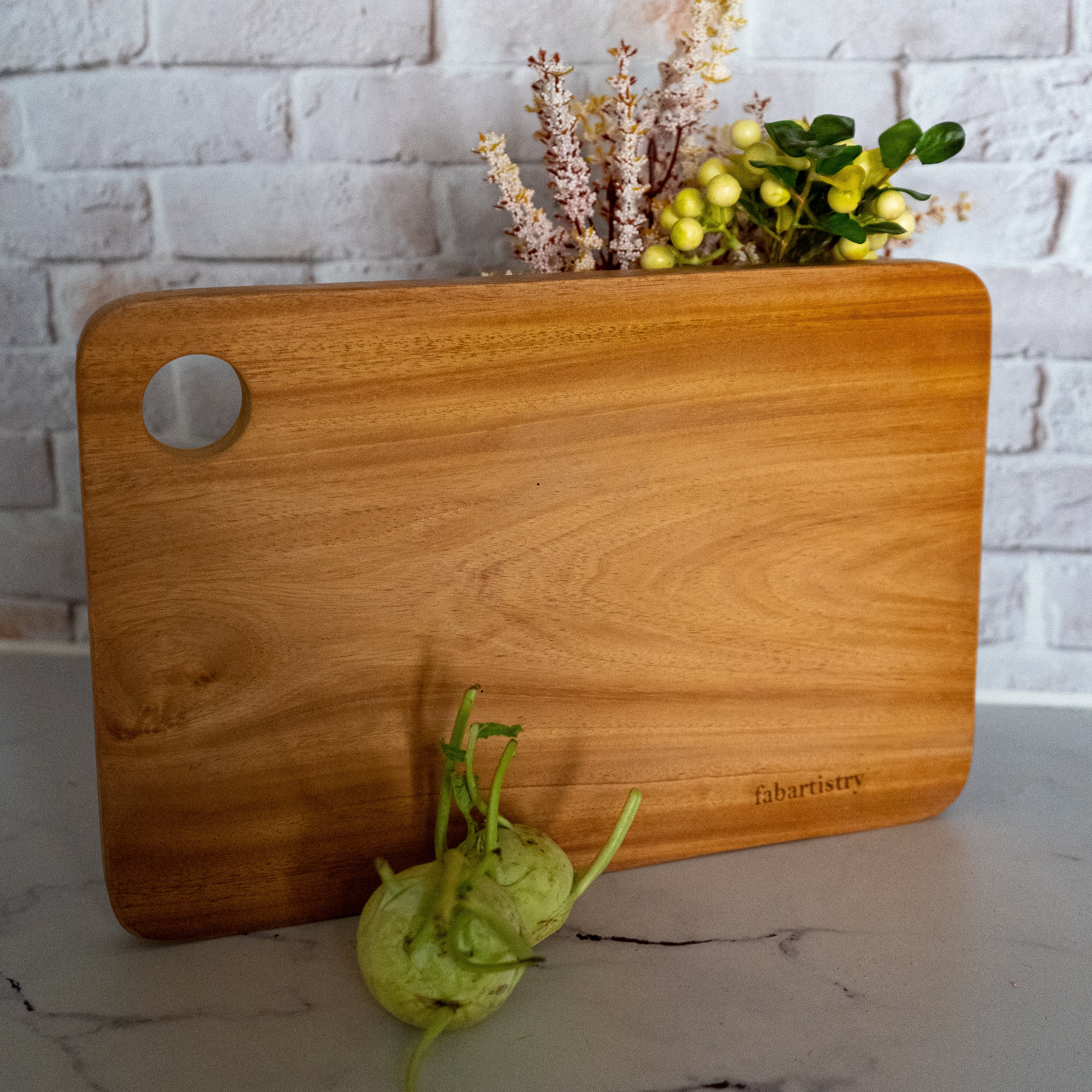  The Fine Living Co. Cutting Board, Neem Wood Chopping