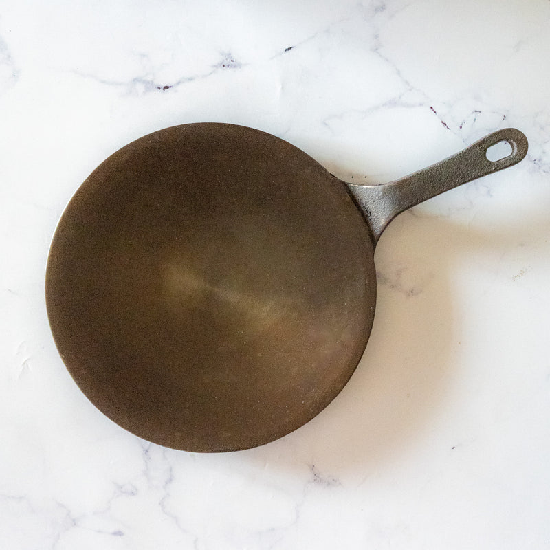 Cast Iron Roti Tawa with Elevated Handle(10 Inches)