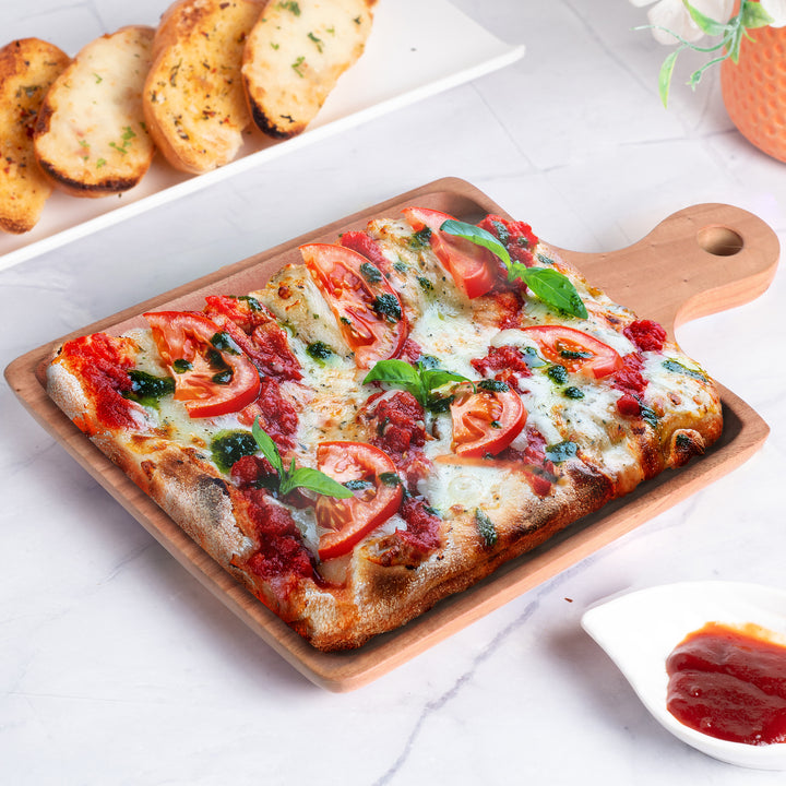 Neem Wood Square Pizza Serving Plate