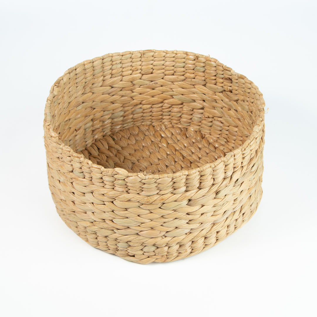 Natural Sabai Grass Multipurpose Storage Organizer(Small/Round)-Kuana Grass-Fabartistry