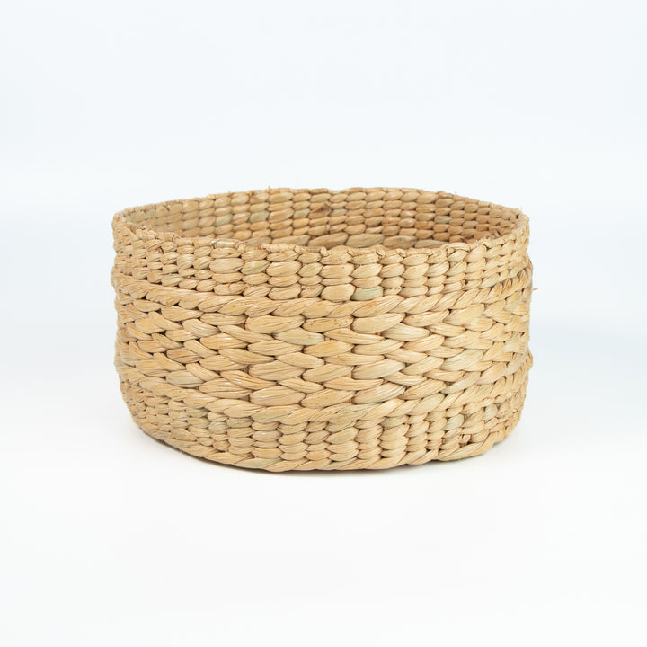 Natural Sabai Grass Multipurpose Storage Organizer(Small/Round)-Kuana Grass-Fabartistry
