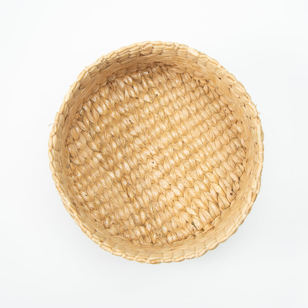 Natural Sabai Grass Multipurpose Storage Organizer(Small/Round)-Kuana Grass-Fabartistry