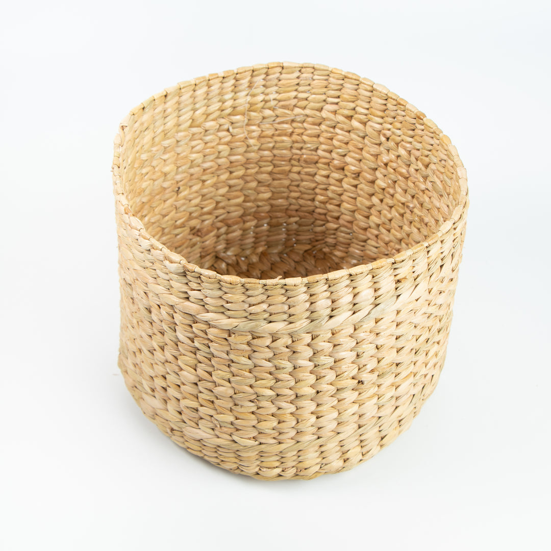 Natural Kuana Grass  Multipurpose Storage Organizer(Deep/Round)