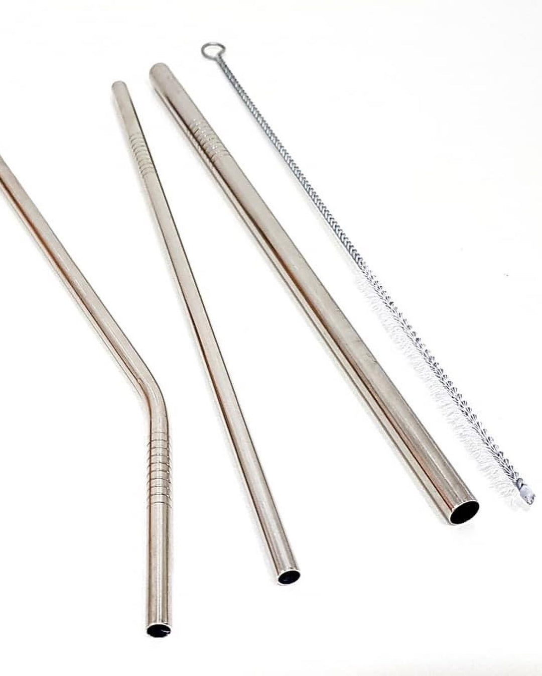 Stainless Steel Straws with Cleaning Brush-Fabartistry