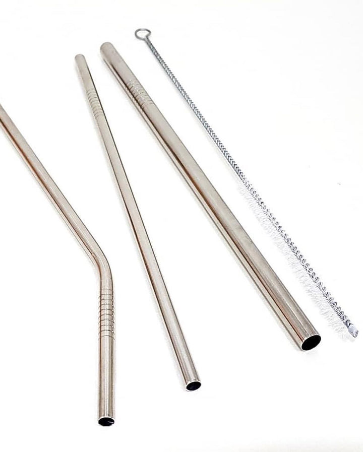 Stainless Steel Straws with Cleaning Brush-Fabartistry