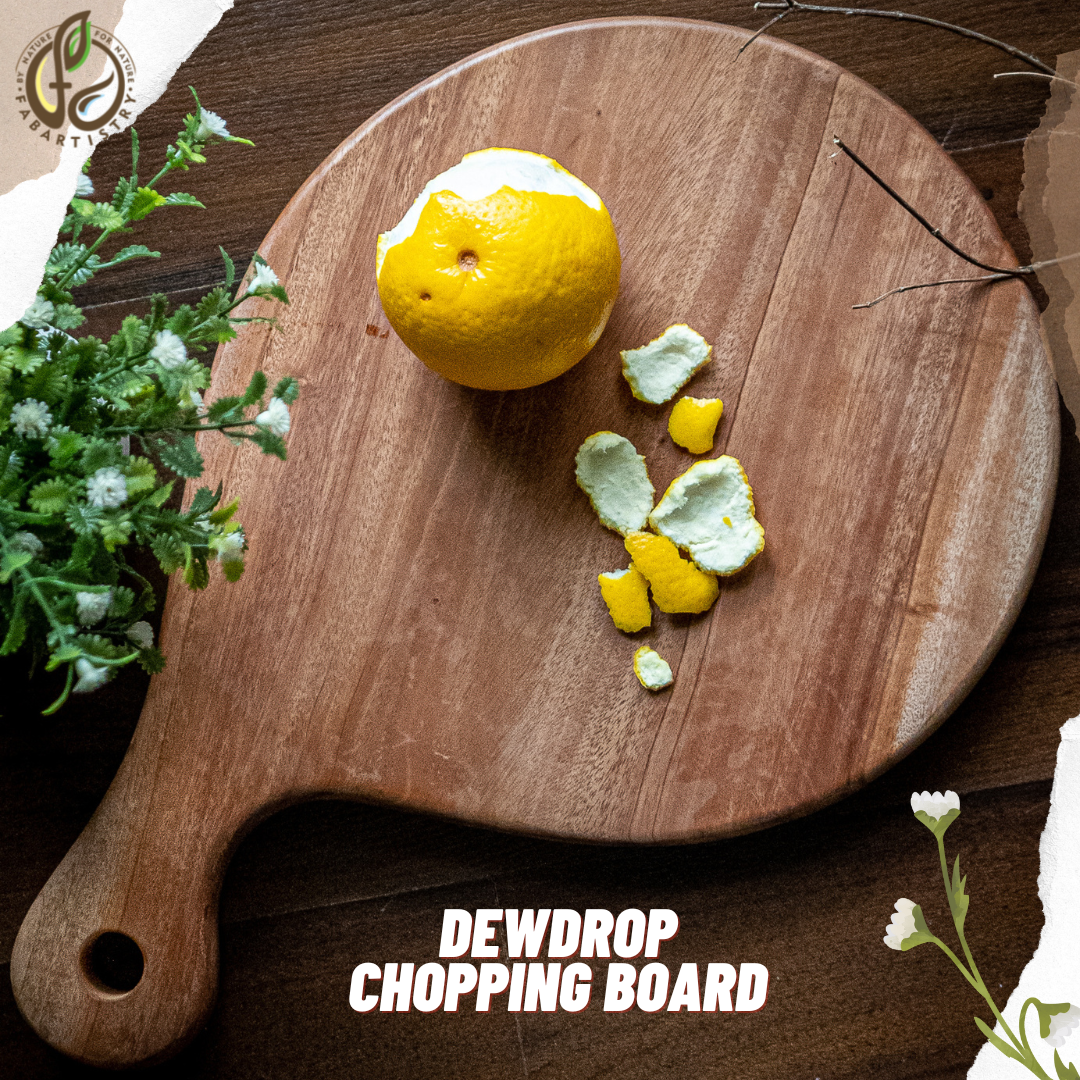 Neem Wood Chopping Board (Dew Drop)