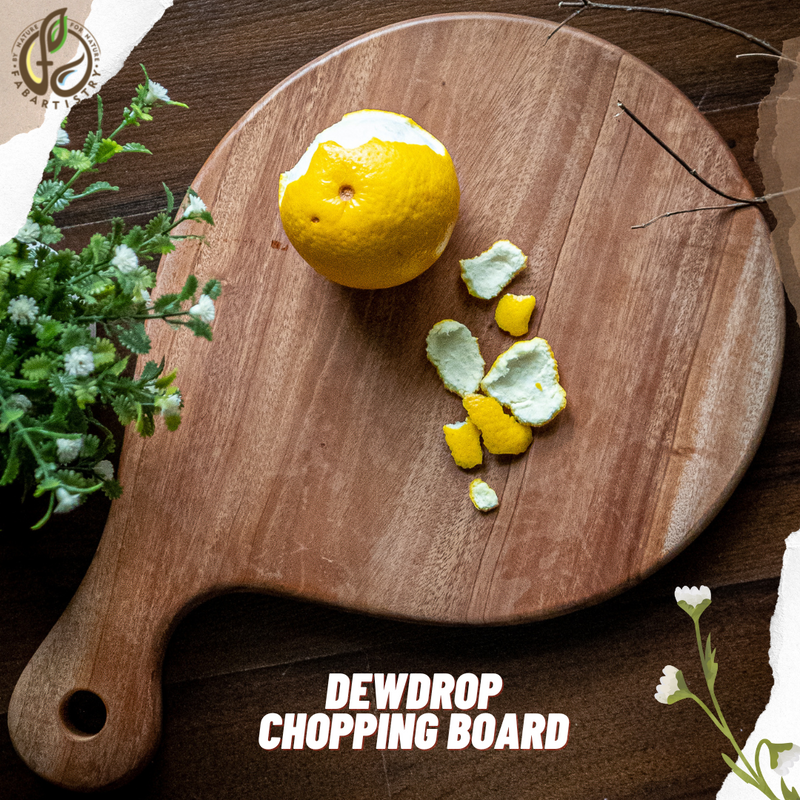 Neem Wood Chopping Board (Dew Drop)