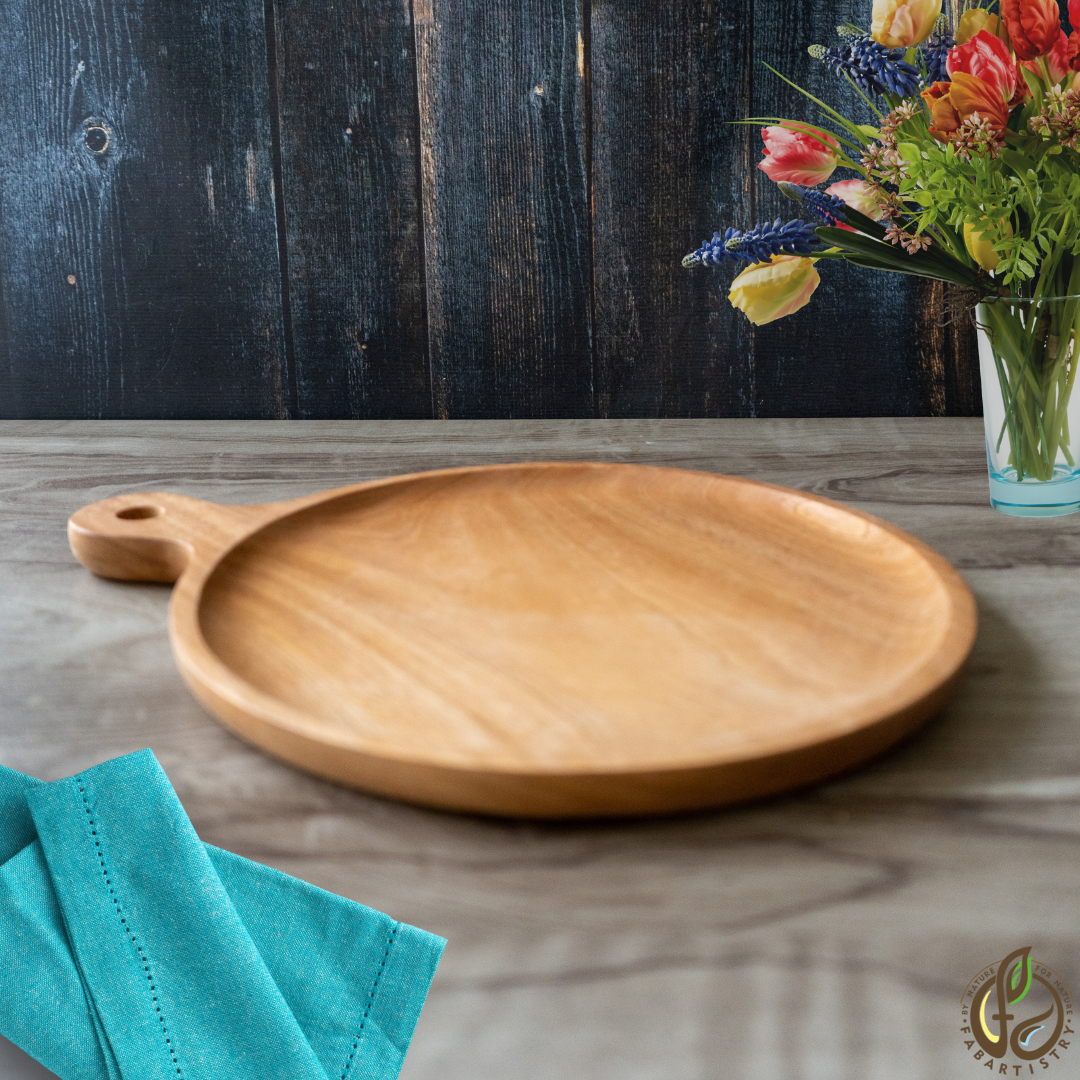 Neem Wood Pizza Serving Plate