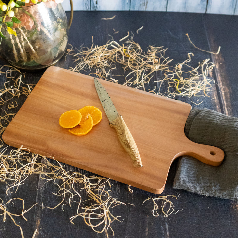 Neem Wood Chopping Board With Handle(Medium)