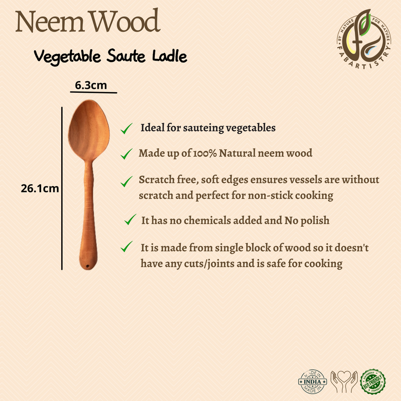 Neem Wood Vegtable Ladle