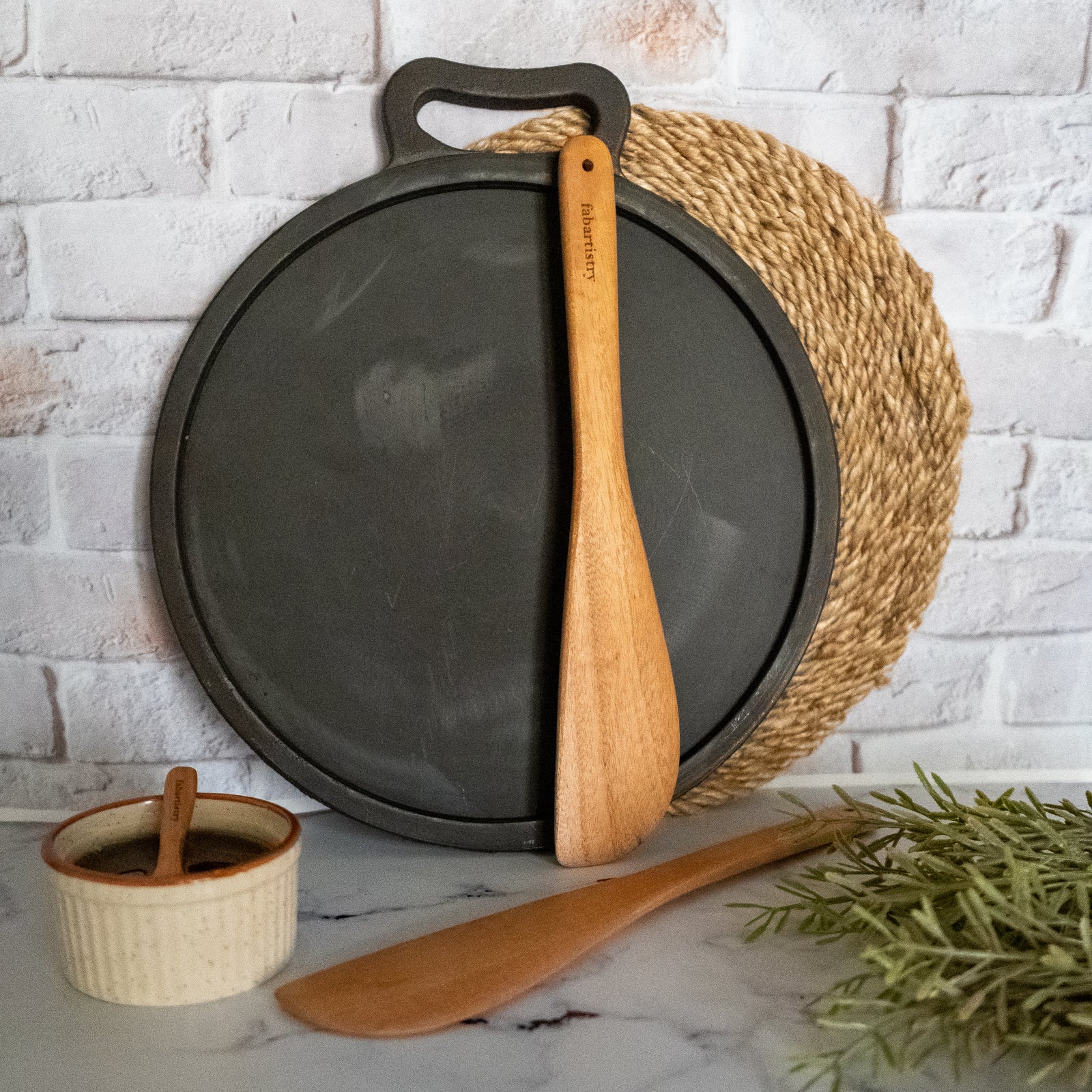 Pure Neem Wood Kitchen Sauté Ladles Pack of 2 freeshipping - fabartistry