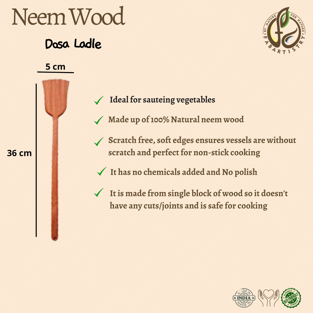 Neem Wood Dosa Ladle