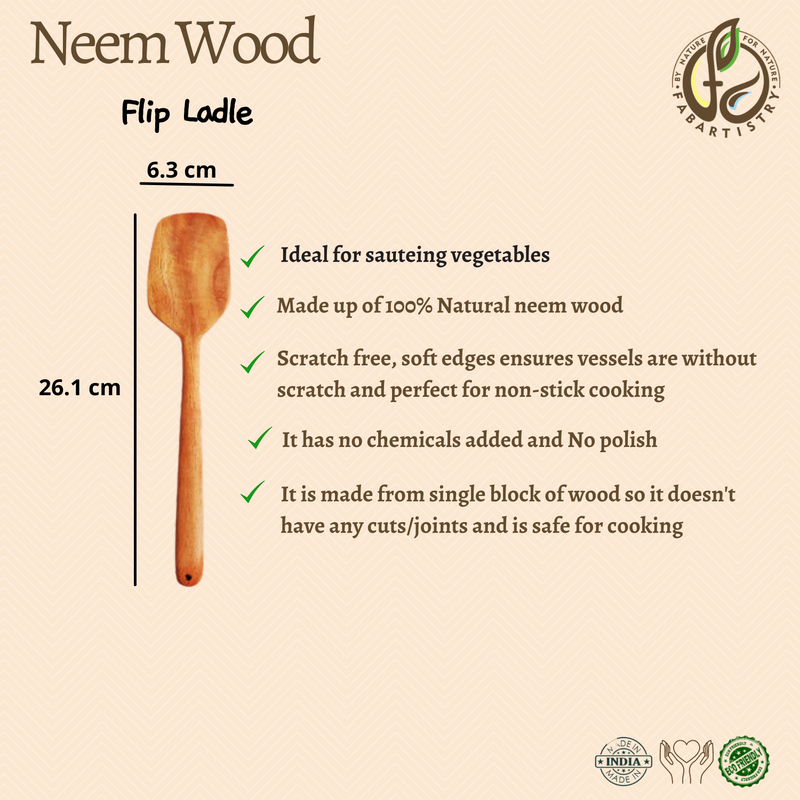 Neem Wood Flip Ladle