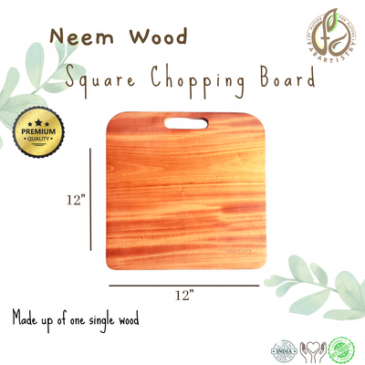 Neem Wood Chopping Board (Square)