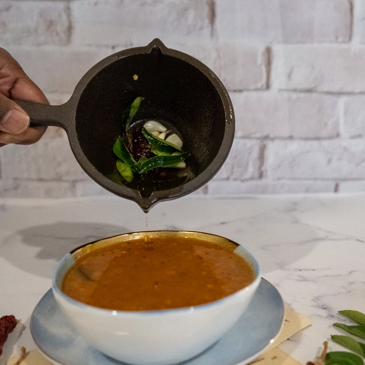 Buy Pre-seasoned Cast Iron Tadka Pan Online from FabArtistry
