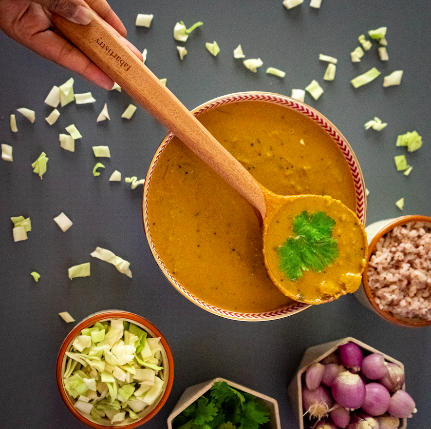 Pure Neem Wood Kitchen Ladles for Rice, Curry and Flip freeshipping - fabartistry
