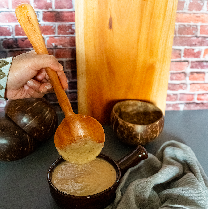 Neem Wood Vegetable(Oval)Ladle