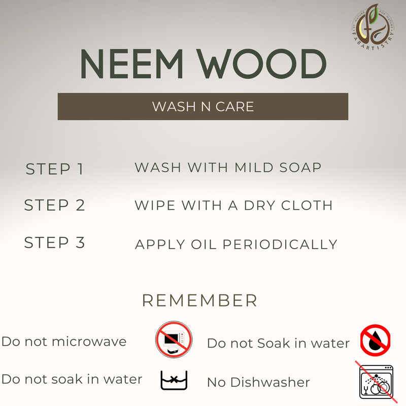 Neem Wood Serving Tray (Rectangle)