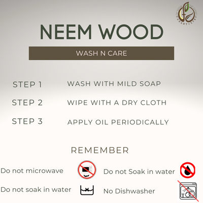Buy Premium Neem Wooden Spoon Set Online - Fabartistry